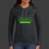 Ladies 100% Ring Spun Cotton Long Sleeve Hooded T Shirt Thumbnail