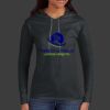Ladies 100% Ring Spun Cotton Long Sleeve Hooded T Shirt Thumbnail