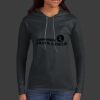 Ladies 100% Ring Spun Cotton Long Sleeve Hooded T Shirt Thumbnail