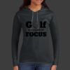 Ladies 100% Ring Spun Cotton Long Sleeve Hooded T Shirt Thumbnail