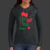 Ladies 100% Ring Spun Cotton Long Sleeve Hooded T Shirt Thumbnail