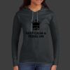 Ladies 100% Ring Spun Cotton Long Sleeve Hooded T Shirt Thumbnail