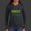 Ladies 100% Ring Spun Cotton Long Sleeve Hooded T Shirt Thumbnail