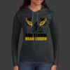 Ladies 100% Ring Spun Cotton Long Sleeve Hooded T Shirt Thumbnail