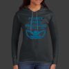 Ladies 100% Ring Spun Cotton Long Sleeve Hooded T Shirt Thumbnail