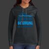 Ladies 100% Ring Spun Cotton Long Sleeve Hooded T Shirt Thumbnail