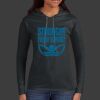 Ladies 100% Ring Spun Cotton Long Sleeve Hooded T Shirt Thumbnail