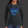 Ladies 100% Ring Spun Cotton Long Sleeve Hooded T Shirt Thumbnail