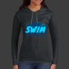 Ladies 100% Ring Spun Cotton Long Sleeve Hooded T Shirt Thumbnail