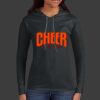 Ladies 100% Ring Spun Cotton Long Sleeve Hooded T Shirt Thumbnail