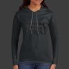Ladies 100% Ring Spun Cotton Long Sleeve Hooded T Shirt Thumbnail