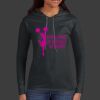 Ladies 100% Ring Spun Cotton Long Sleeve Hooded T Shirt Thumbnail