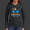 Ladies 100% Ring Spun Cotton Long Sleeve Hooded T Shirt Thumbnail