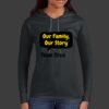 Ladies 100% Ring Spun Cotton Long Sleeve Hooded T Shirt Thumbnail
