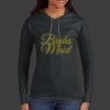 Ladies 100% Ring Spun Cotton Long Sleeve Hooded T Shirt Thumbnail