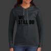 Ladies 100% Ring Spun Cotton Long Sleeve Hooded T Shirt Thumbnail