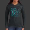 Ladies 100% Ring Spun Cotton Long Sleeve Hooded T Shirt Thumbnail