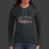 Ladies 100% Ring Spun Cotton Long Sleeve Hooded T Shirt Thumbnail
