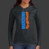 Ladies 100% Ring Spun Cotton Long Sleeve Hooded T Shirt Thumbnail
