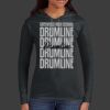 Ladies 100% Ring Spun Cotton Long Sleeve Hooded T Shirt Thumbnail