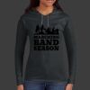 Ladies 100% Ring Spun Cotton Long Sleeve Hooded T Shirt Thumbnail