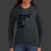 Ladies 100% Ring Spun Cotton Long Sleeve Hooded T Shirt Thumbnail