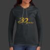 Ladies 100% Ring Spun Cotton Long Sleeve Hooded T Shirt Thumbnail