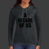 Ladies 100% Ring Spun Cotton Long Sleeve Hooded T Shirt Thumbnail
