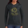 Ladies 100% Ring Spun Cotton Long Sleeve Hooded T Shirt Thumbnail