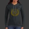 Ladies 100% Ring Spun Cotton Long Sleeve Hooded T Shirt Thumbnail