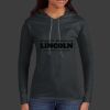 Ladies 100% Ring Spun Cotton Long Sleeve Hooded T Shirt Thumbnail