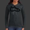 Ladies 100% Ring Spun Cotton Long Sleeve Hooded T Shirt Thumbnail