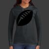 Ladies 100% Ring Spun Cotton Long Sleeve Hooded T Shirt Thumbnail