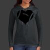 Ladies 100% Ring Spun Cotton Long Sleeve Hooded T Shirt Thumbnail
