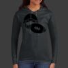 Ladies 100% Ring Spun Cotton Long Sleeve Hooded T Shirt Thumbnail