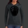 Ladies 100% Ring Spun Cotton Long Sleeve Hooded T Shirt Thumbnail