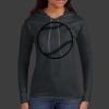 Ladies 100% Ring Spun Cotton Long Sleeve Hooded T Shirt Thumbnail