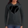 Ladies 100% Ring Spun Cotton Long Sleeve Hooded T Shirt Thumbnail
