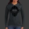 Ladies 100% Ring Spun Cotton Long Sleeve Hooded T Shirt Thumbnail