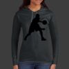 Ladies 100% Ring Spun Cotton Long Sleeve Hooded T Shirt Thumbnail