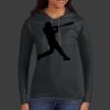 Ladies 100% Ring Spun Cotton Long Sleeve Hooded T Shirt Thumbnail