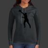 Ladies 100% Ring Spun Cotton Long Sleeve Hooded T Shirt Thumbnail