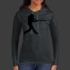Ladies 100% Ring Spun Cotton Long Sleeve Hooded T Shirt Thumbnail
