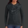 Ladies 100% Ring Spun Cotton Long Sleeve Hooded T Shirt Thumbnail