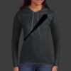 Ladies 100% Ring Spun Cotton Long Sleeve Hooded T Shirt Thumbnail