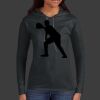 Ladies 100% Ring Spun Cotton Long Sleeve Hooded T Shirt Thumbnail