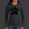 Ladies 100% Ring Spun Cotton Long Sleeve Hooded T Shirt Thumbnail