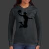 Ladies 100% Ring Spun Cotton Long Sleeve Hooded T Shirt Thumbnail