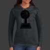 Ladies 100% Ring Spun Cotton Long Sleeve Hooded T Shirt Thumbnail