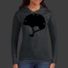 Ladies 100% Ring Spun Cotton Long Sleeve Hooded T Shirt Thumbnail